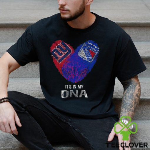 New York Giants And New York Rangers Heart It’s In My DNA 2023 hoodie, sweater, longsleeve, shirt v-neck, t-shirt