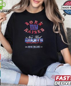 New York Giants Born x Raised Black Chrome Rocker Shirt