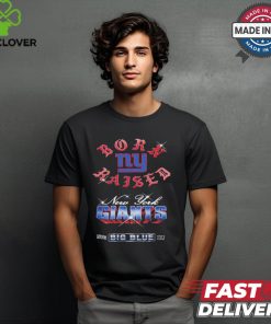 New York Giants Born x Raised Black Chrome Rocker Shirt
