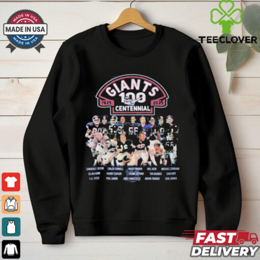 New York Giants Centennial 100 Years 1925 2025 T Shirt