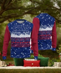 New York Giants Christmas Santa Claus Ugly Christmas Sweater