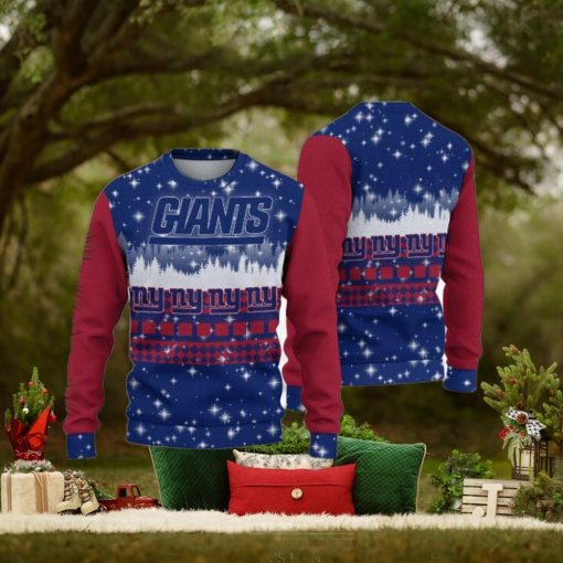 New York Giants Christmas Forrest Knitted Ugly Sweater AOP For Men And Women Gift Fans
