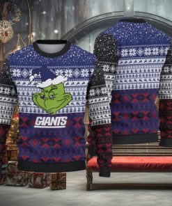New York Giants Christmas Grinch Limited Edition Unisex Ugly Sweater