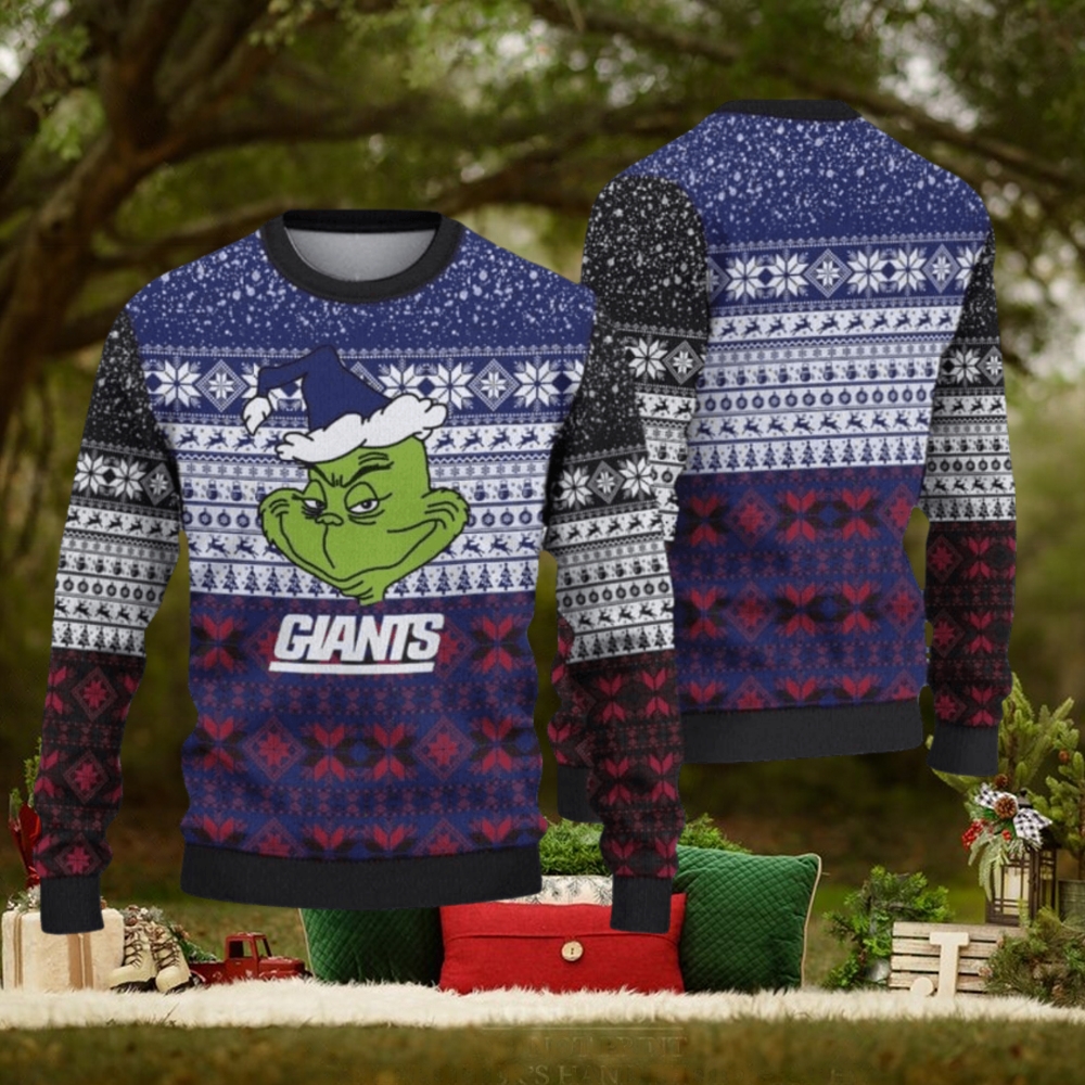 New York Giants Christmas Grinch Limited Edition Unisex Ugly Sweater New York Giants Christmas Grinch Limited Edition Unisex Ugly Sweater