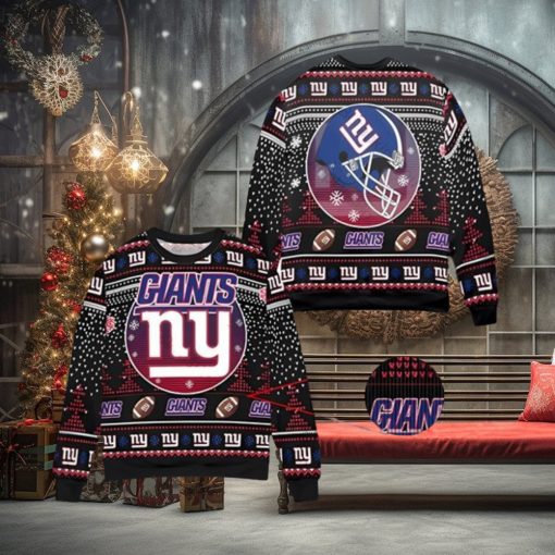 New York Giants Fans Ugly Christmas Sweater Xmas 3D Printed Christmas Sweater Gift