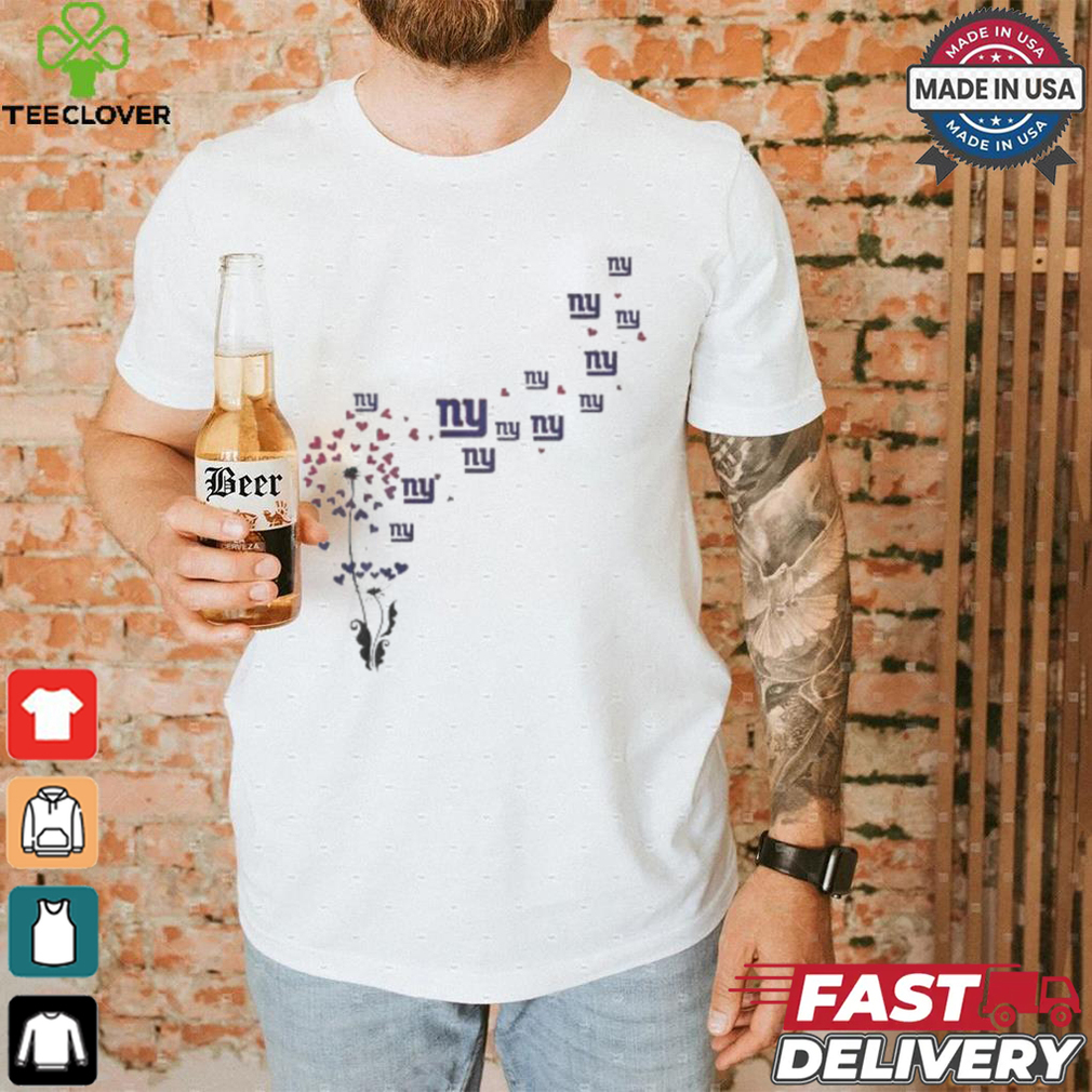 New York Giants Floral Dandelion Shirt New York Giants Floral Dandelion Shirt