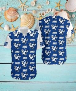 New York Giants Flower Hawaiian Shirt