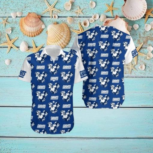 New York Giants Flower Hawaiian Shirt