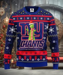 New York Giants Funny Grinch Christmas Ugly Sweater