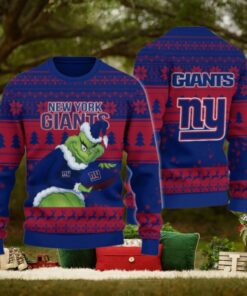 New York Giants Grinch Ugly Christmas Sweater