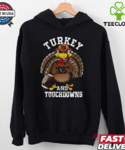 New York Giants Happy Thanksgiving Turkey And Touchdowns Shirt