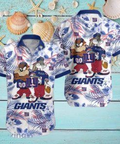 New York Giants Hawaiian Shirt Taz and Bugs For NFL Team