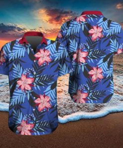 New York Giants Hawaiian Tracksuit Floral Outfits Button Down Shirt Beach Shorts