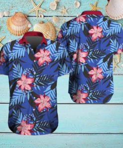 New York Giants Hawaiian Tracksuit Floral Outfits Button Down Shirt Beach Shorts