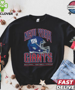 New York Giants Helmet Garment Dyed Heavyweight T Shirt