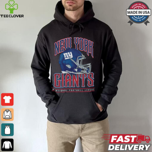 New York Giants Helmet Garment Dyed Heavyweight T Shirt