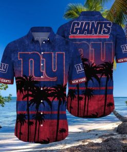 New York Giants Logo Coconut Tropical Hawaiian Shirt Beach Gift For Fans