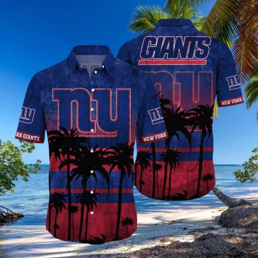 New York Giants Logo Coconut Tropical Hawaiian Shirt Beach Gift For Fans