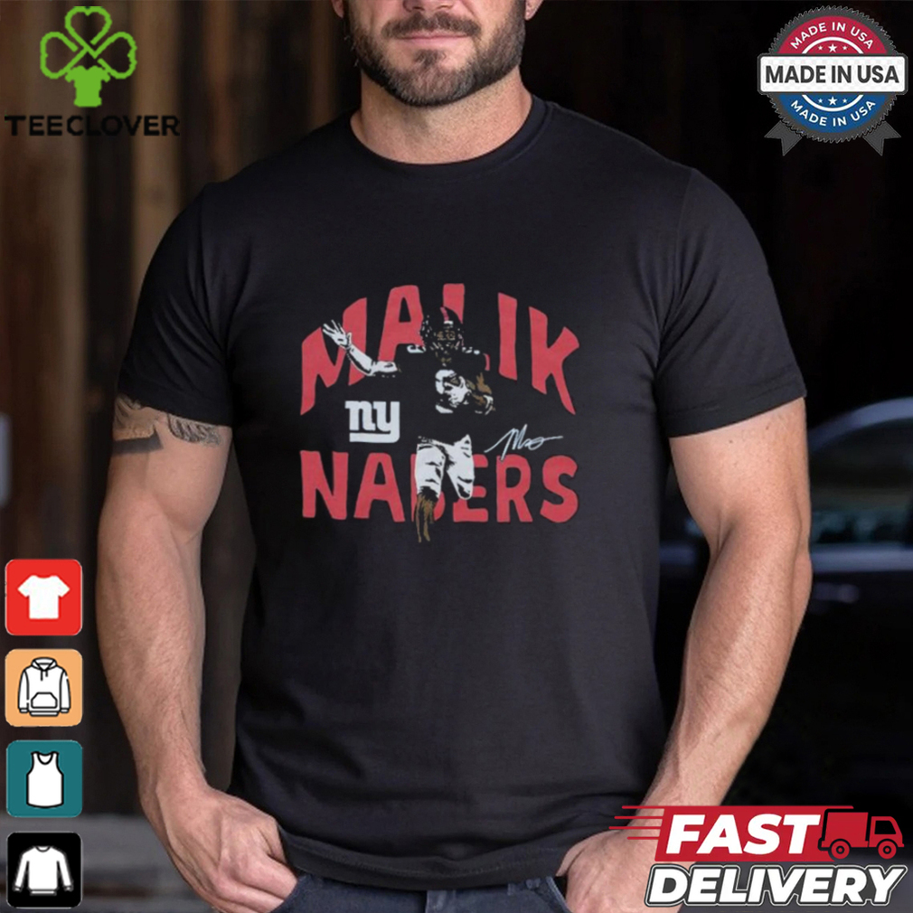 New York Giants Malik Nabers Signature T Shirts New York Giants Malik Nabers Signature T Shirts