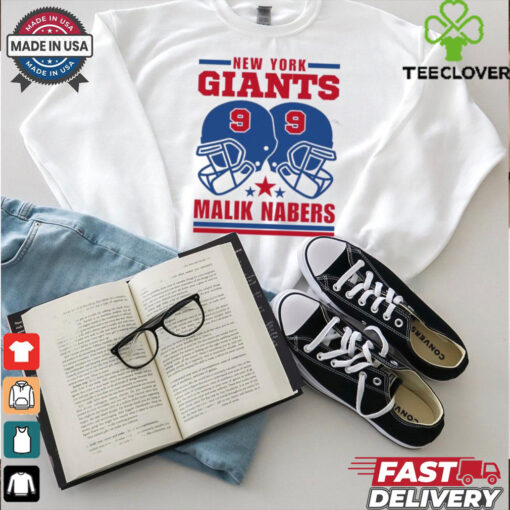 New York Giants Malik Nabers helmet shirt