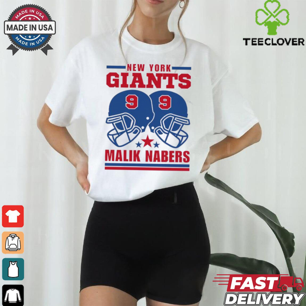 New York Giants Malik Nabers helmet shirt New York Giants Malik Nabers helmet shirt