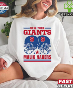 New York Giants Malik Nabers helmet shirt