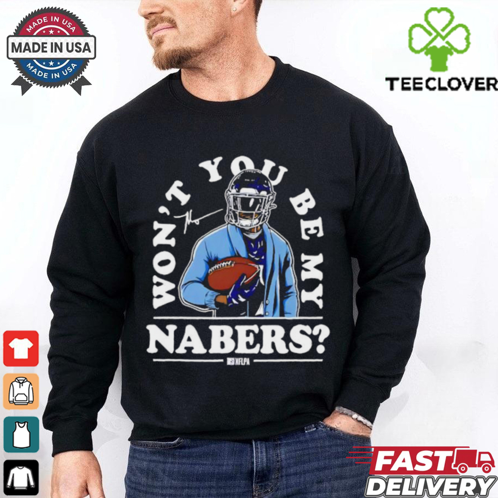 New York Giants Malik Nabers won’t you be my Nabers signature shirt New York Giants Malik Nabers won’t you be my Nabers signature shirt