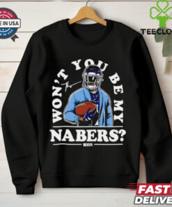 New York Giants Malik Nabers won’t you be my Nabers signature shirt