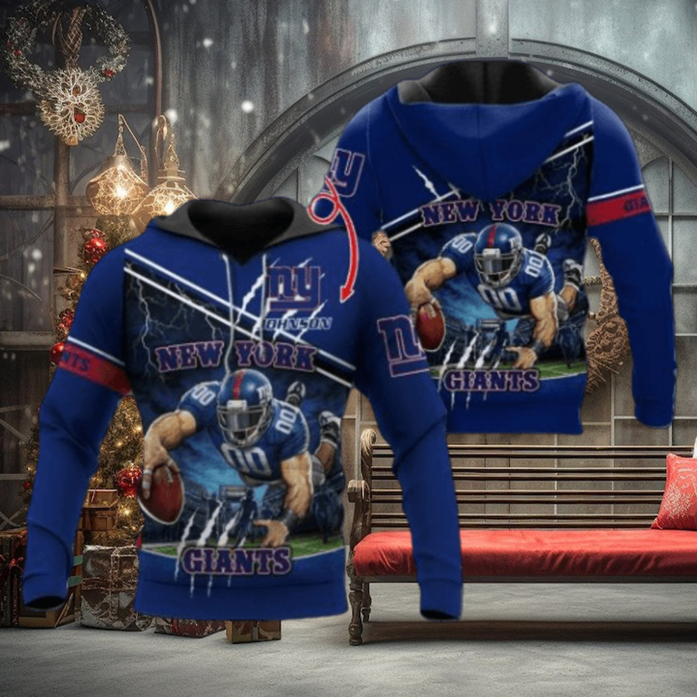 New York Giants Mascot Catching Ball Design Custom Name Personalized Design T Shirt Zip Up Hoodie Long Sleeve Tee For Nfl Fans Sweatshirt Tshirt Football Gift New York Giants Mascot Catching Ball Design Custom Name Personalized Design T Shirt Zip Up Hoodie Long Sleeve Tee For Nfl Fans Sweatshirt Tshirt Football Gift