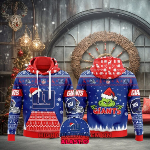 New York Giants Merry Christmas Ugly Hoodie Sweatshirt