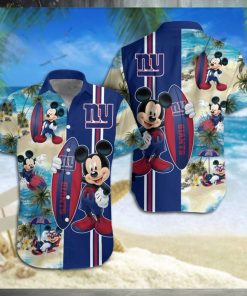 New York Giants Mickey Mouse Hawaiian Shirt