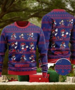 New York Giants Mickey Mouse Postures Style 1 Ugly Christmas Sweater