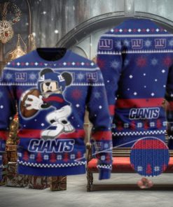 New York Giants Mickey Mouse Ugly Christmas Sweater