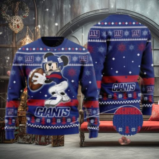 New York Giants Mickey Mouse Ugly Christmas Sweater