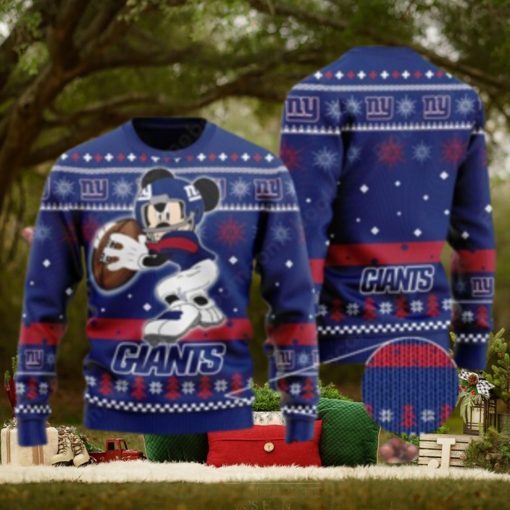 New York Giants Mickey Mouse Ugly Christmas Sweater