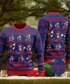 New York Giants Multi Mickey Mouse Ugly Christmas Sweaters