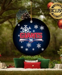 New York Giants NFL Custom Name 2023 Holiday Gifts Christmas Decorations Ornament