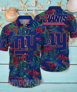 New York Giants NFL Flower Full Printing 3D Hawaiian Shirt