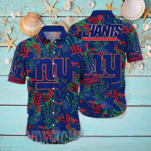 New York Giants NFL Flower Full Printing 3D Hawaiian Shirt