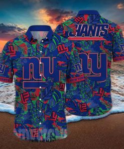 New York Giants NFL Flower Full Printing 3D Hawaiian Shirt