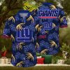 NFL Summer NY Giants Hawaiian Shirt Tropical Pattern Graphic For Sports Enthusiast