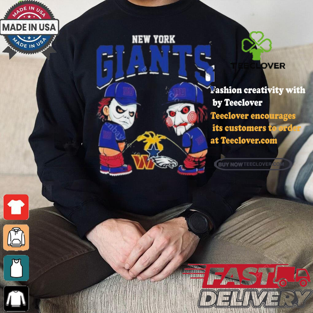 New York Giants NFL Halloween Peeing Funny Shirt New York Giants NFL Halloween Peeing Funny Shirt
