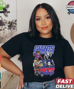 New York Giants NFL Horror Characters Movie Hippie Halloween Shirt