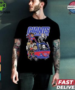New York Giants NFL Horror Characters Movie Hippie Halloween Shirt