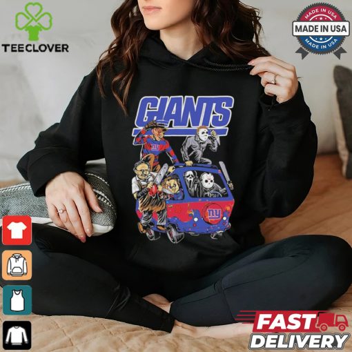 New York Giants NFL Horror Characters Movie Hippie Halloween Shirt
