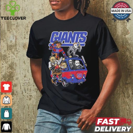 New York Giants NFL Horror Characters Movie Hippie Halloween Shirt