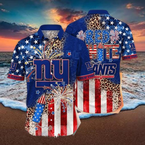 New York Giants NFL Independence Day All Over Print Hawaiian Shirt