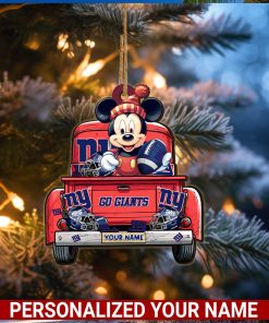 New York Giants NFL Mickey Ornament Personalized Your Name SP12102354ID05