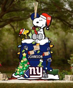 New York Giants NFL Snoopy Ornament Personalized Christmas 2023 Holidays