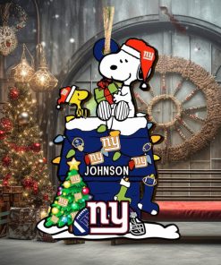 New York Giants NFL Snoopy Ornament Personalized Christmas 2023 Holidays